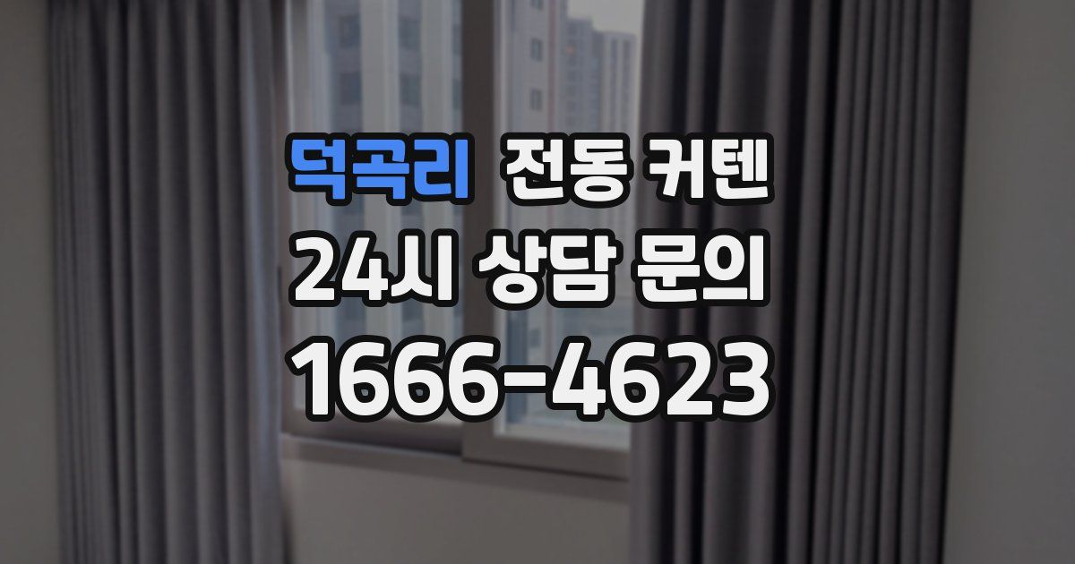 덕곡리 전동 커텐