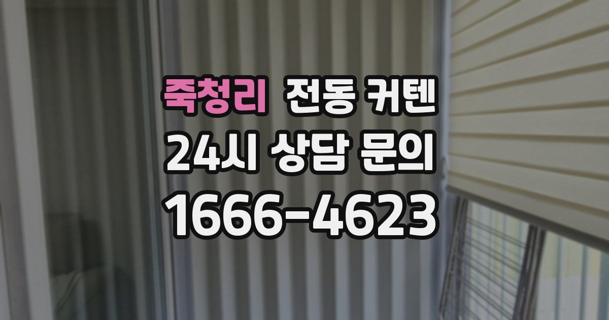 죽청리 전동 커텐