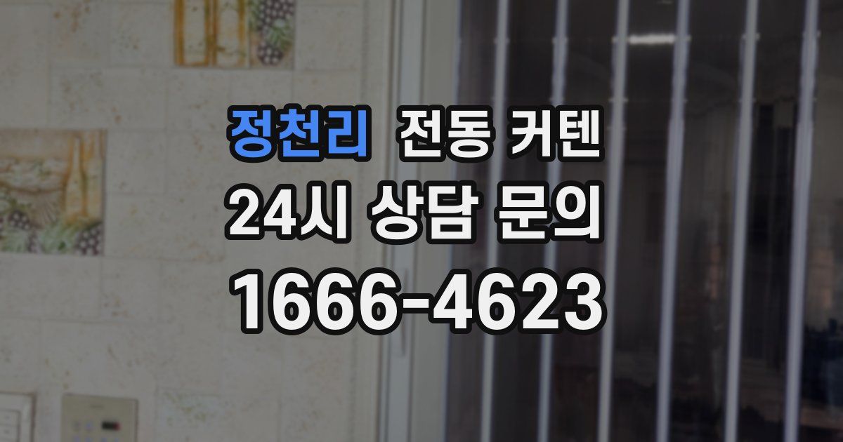 정천리 전동 커텐