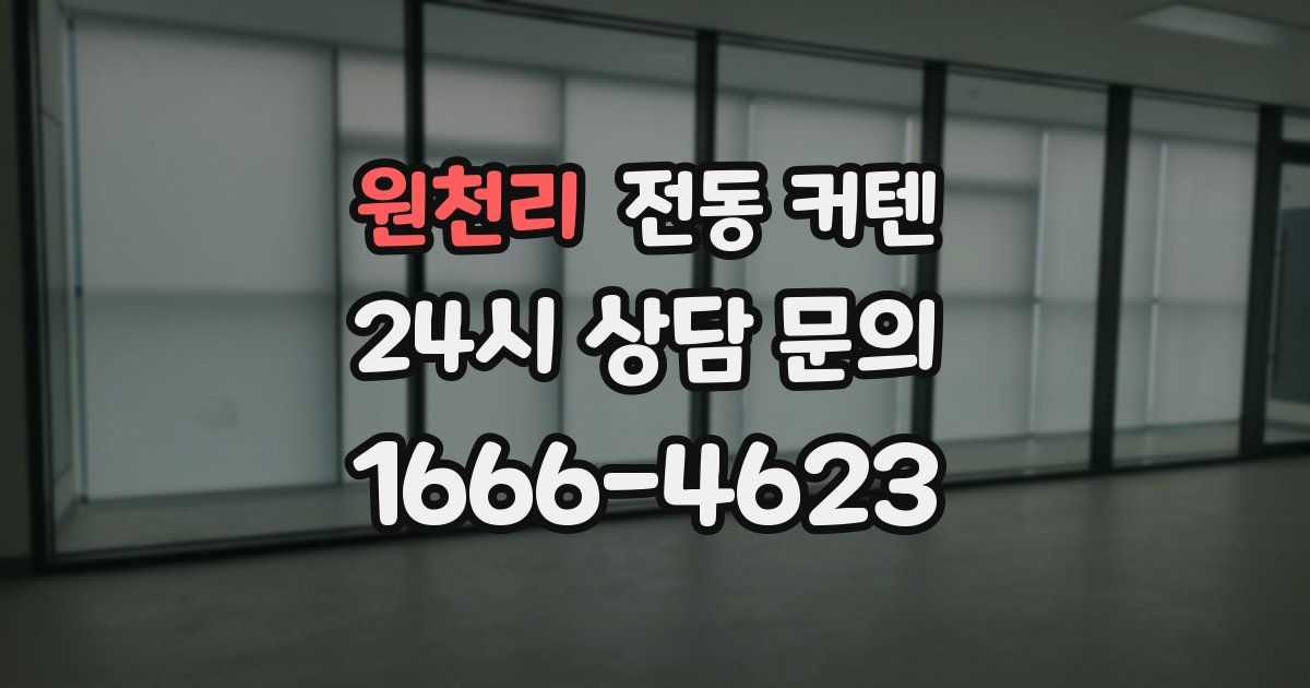 원천리 전동 커텐