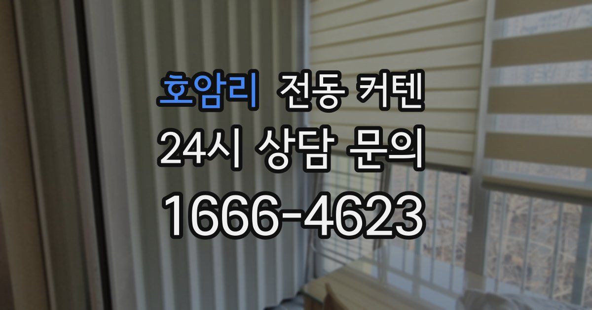 호암리 전동 커텐