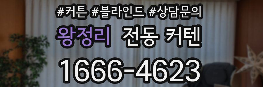 왕정리 전동 커텐