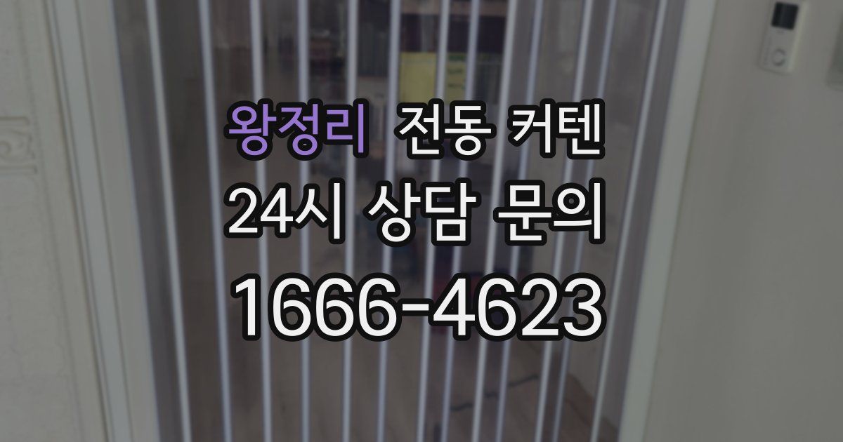 왕정리 전동 커텐