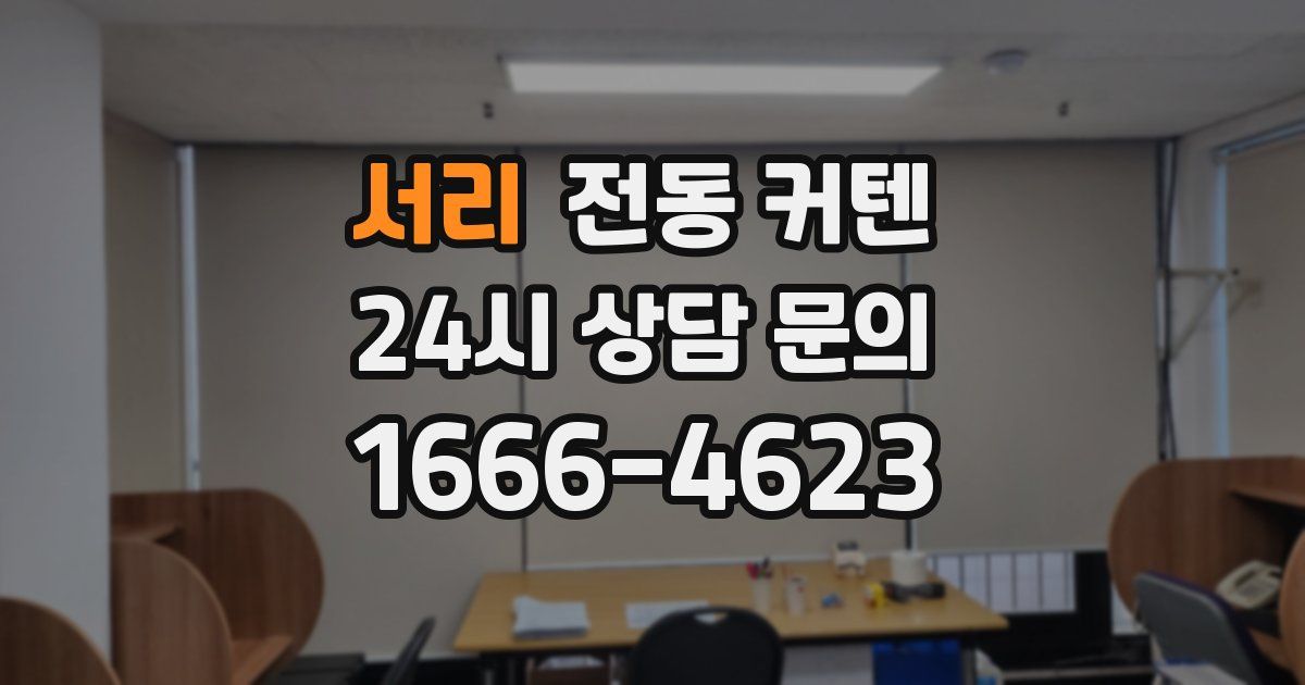 서리 전동 커텐