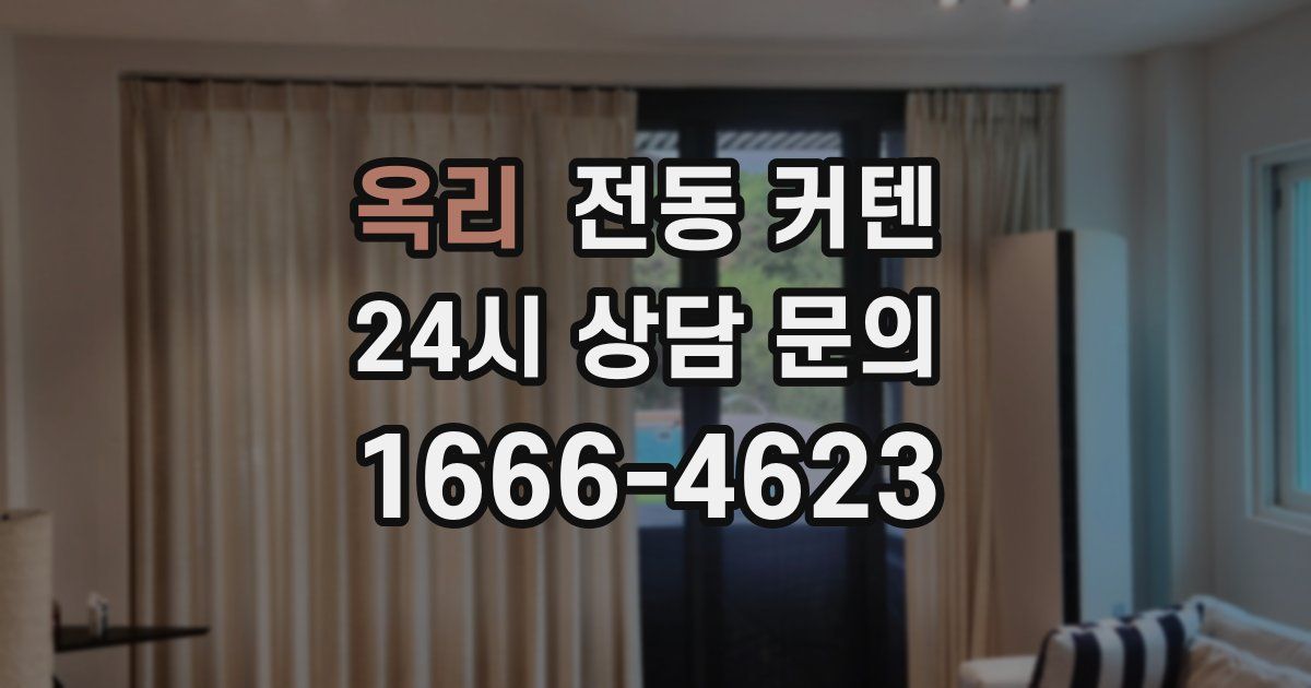 옥리 전동 커텐