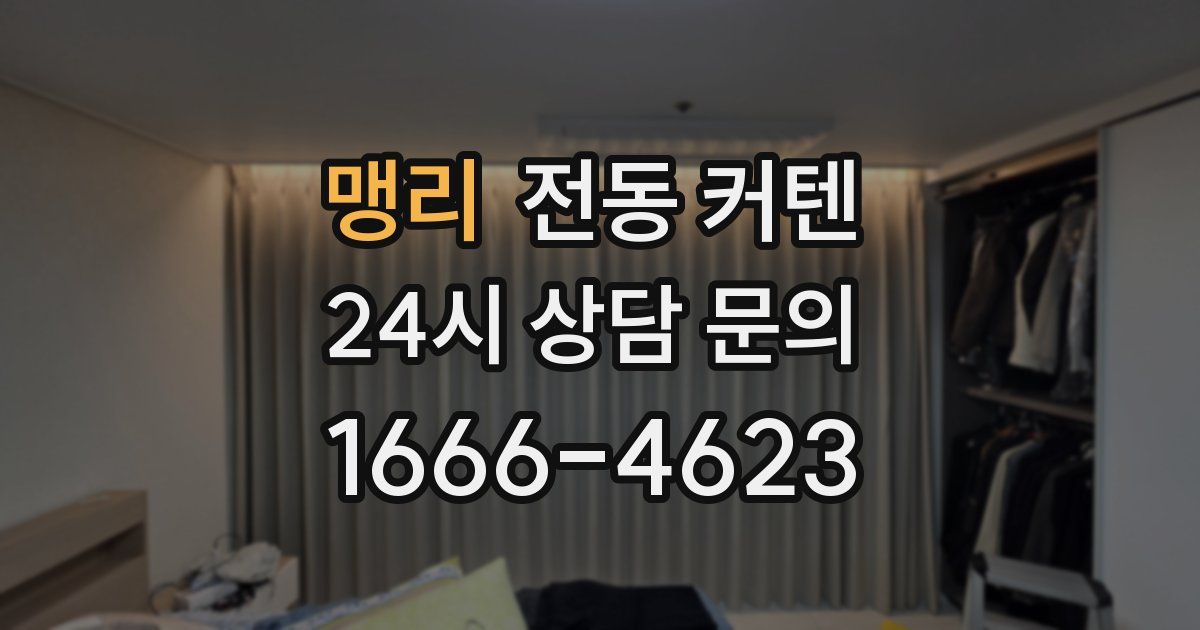 맹리 전동 커텐