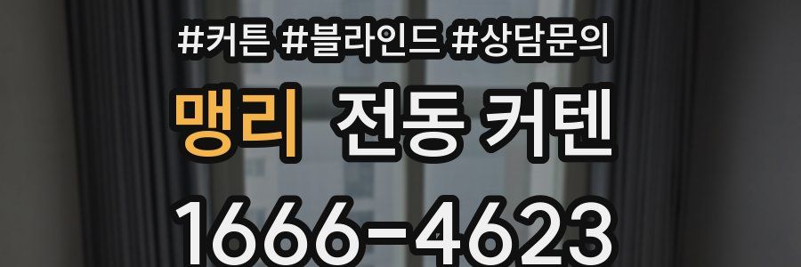 맹리 전동 커텐