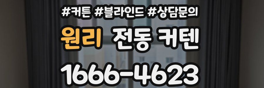 원리 전동 커텐