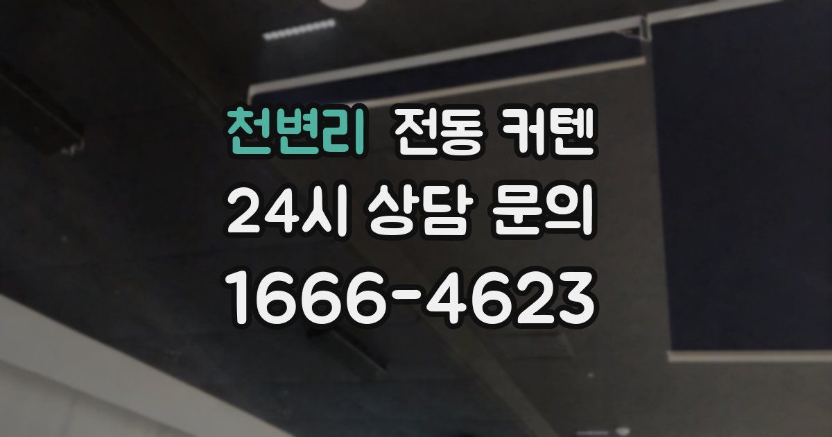 천변리 전동 커텐