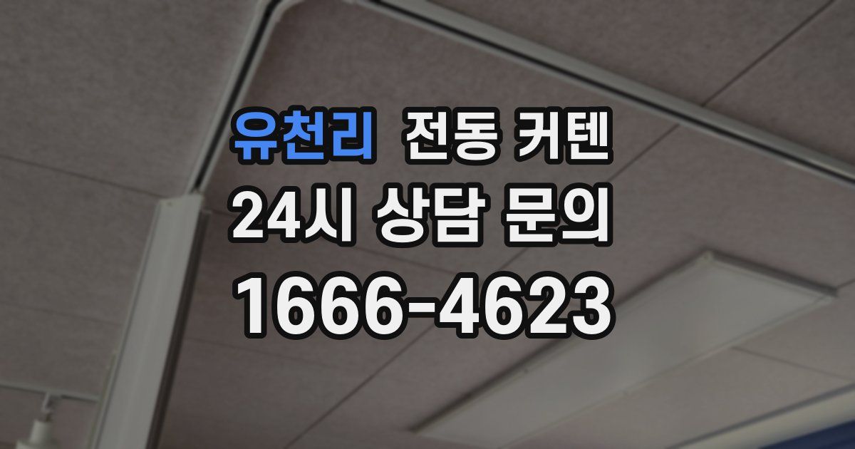 유천리 전동 커텐