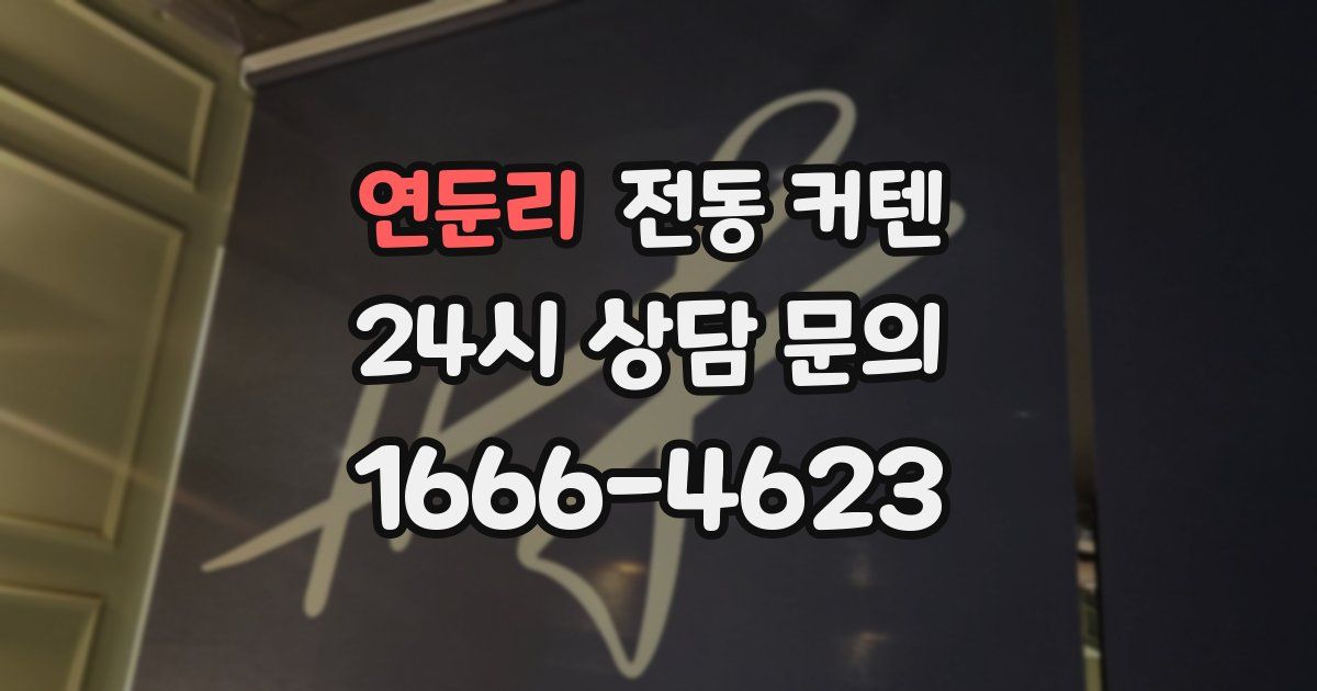 연둔리 전동 커텐