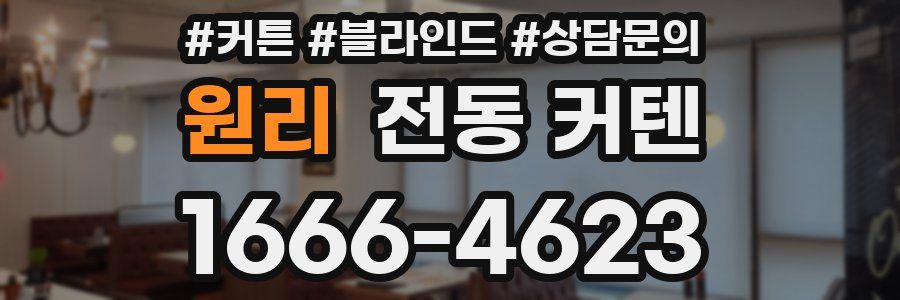 원리 전동 커텐