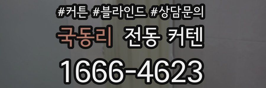 국동리 전동 커텐