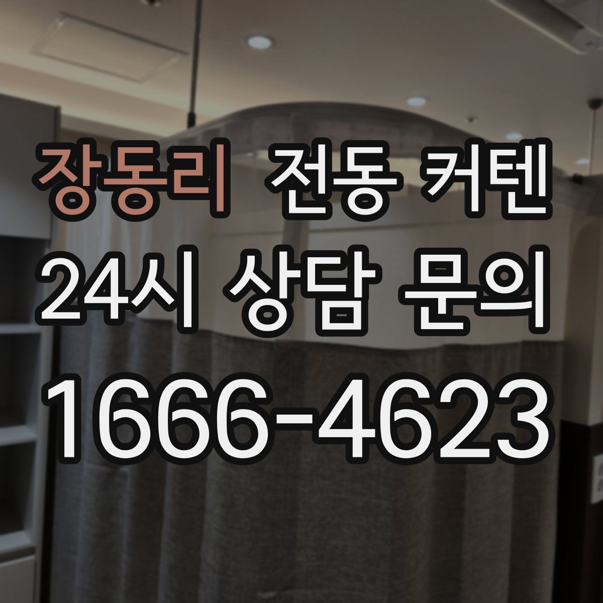 장동리 전동 커텐