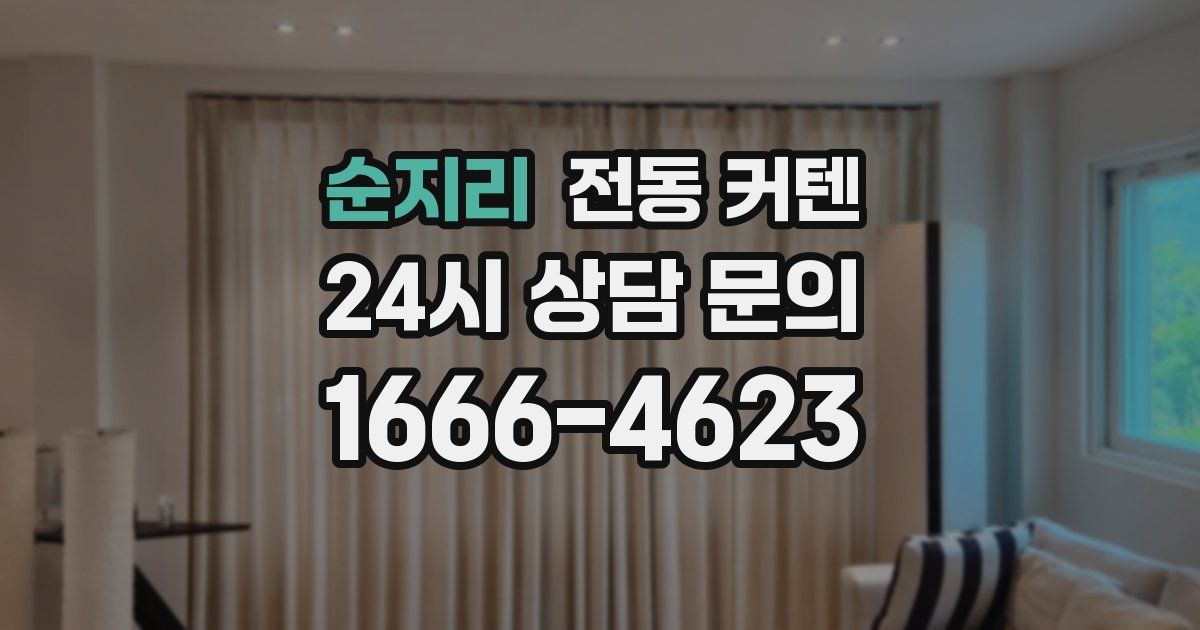 순지리 전동 커텐
