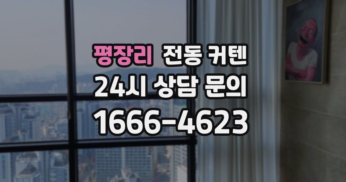 평장리 전동 커텐