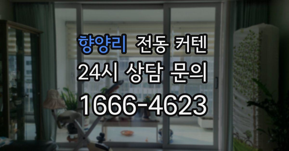 향양리 전동 커텐