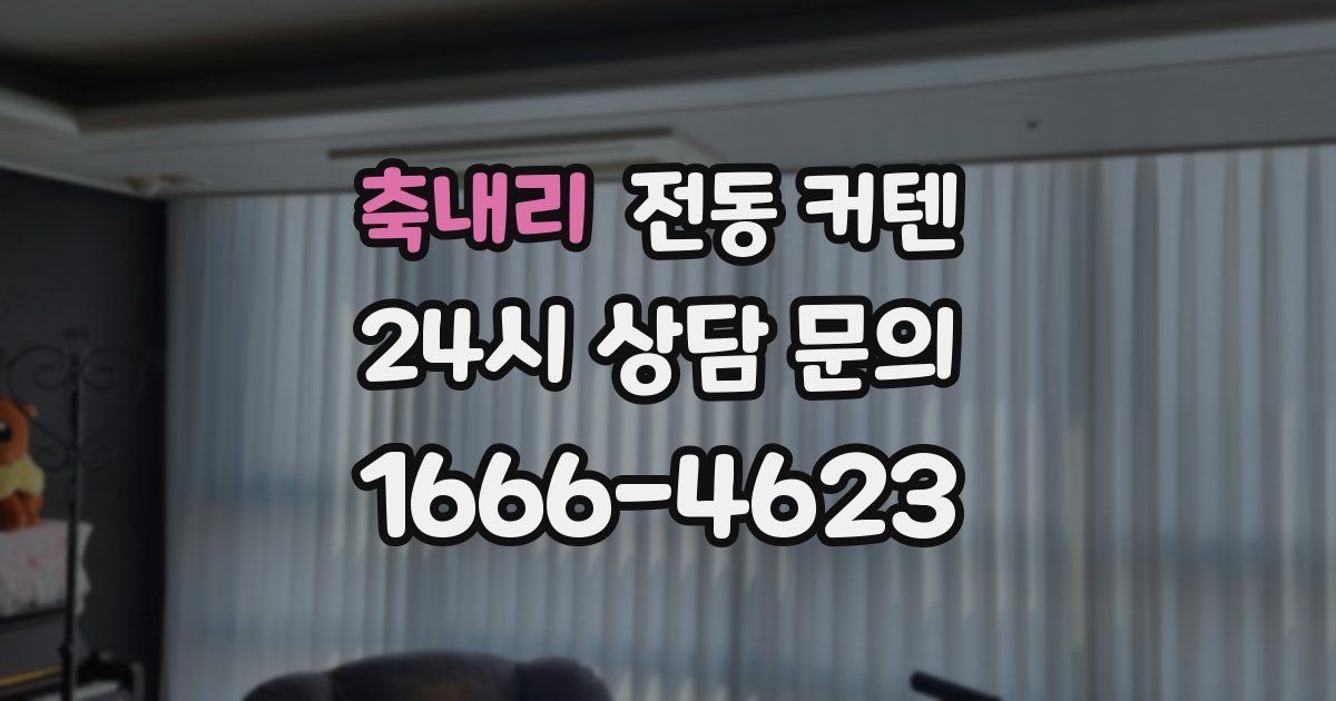 축내리 전동 커텐