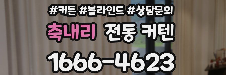 축내리 전동 커텐