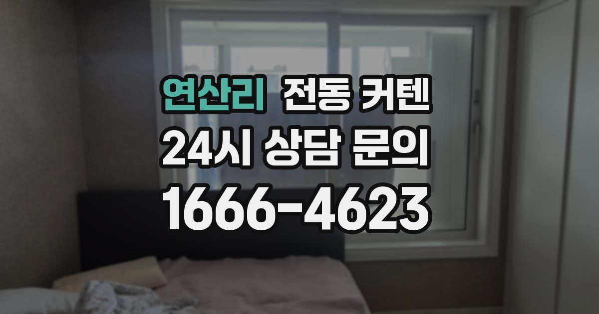 연산리 전동 커텐