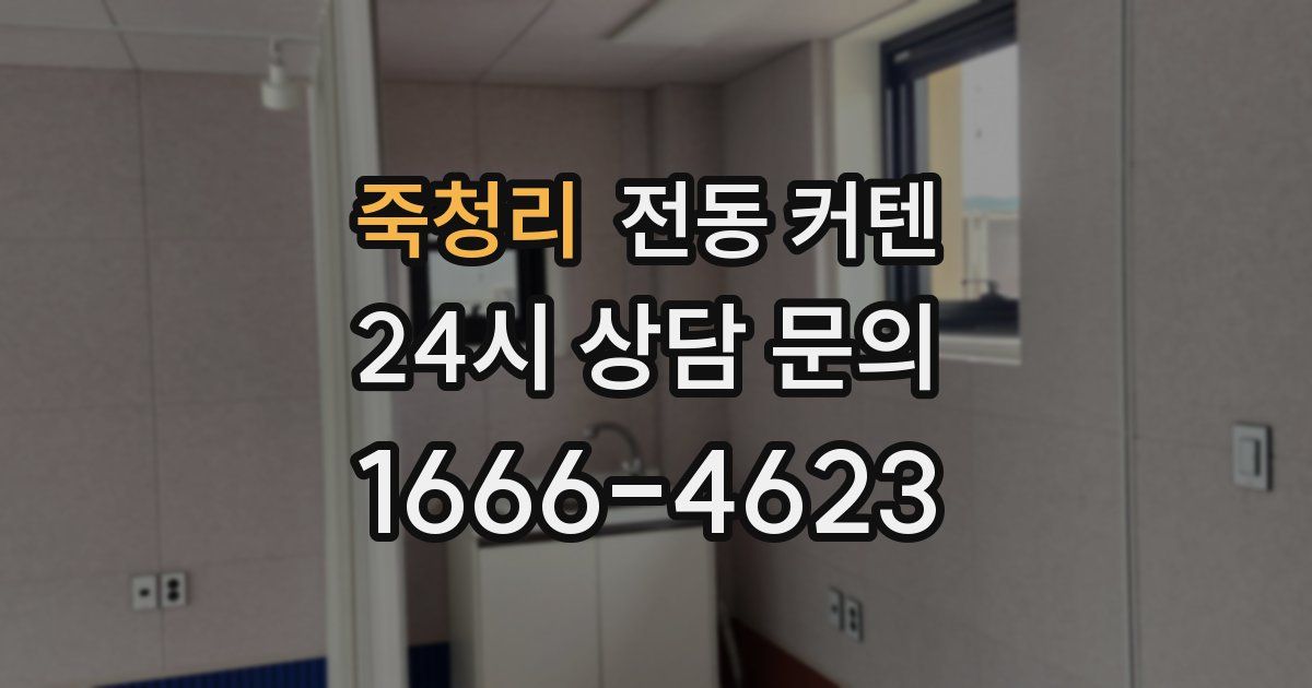 죽청리 전동 커텐