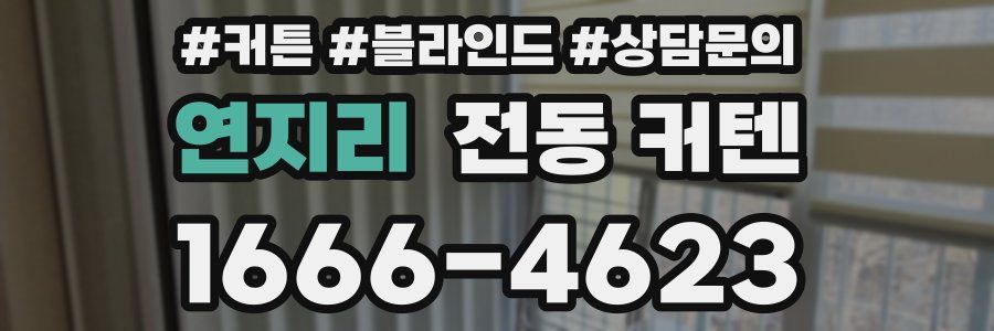 연지리 전동 커텐