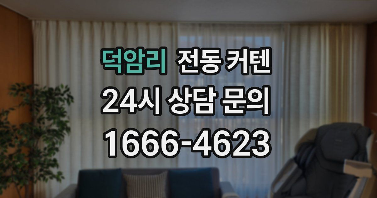 덕암리 전동 커텐