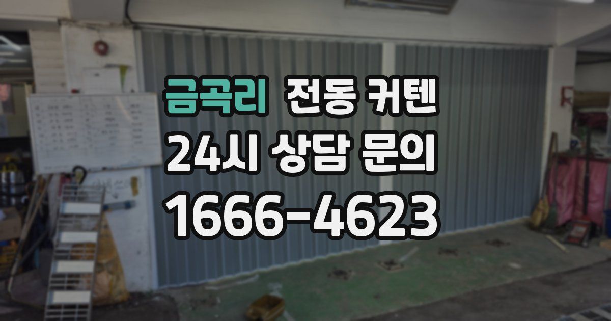 금곡리 전동 커텐
