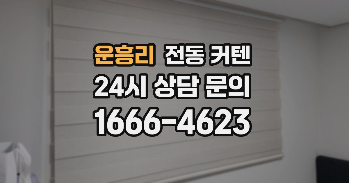 운흥리 전동 커텐