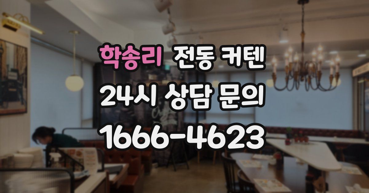 학송리 전동 커텐