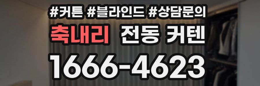 축내리 전동 커텐