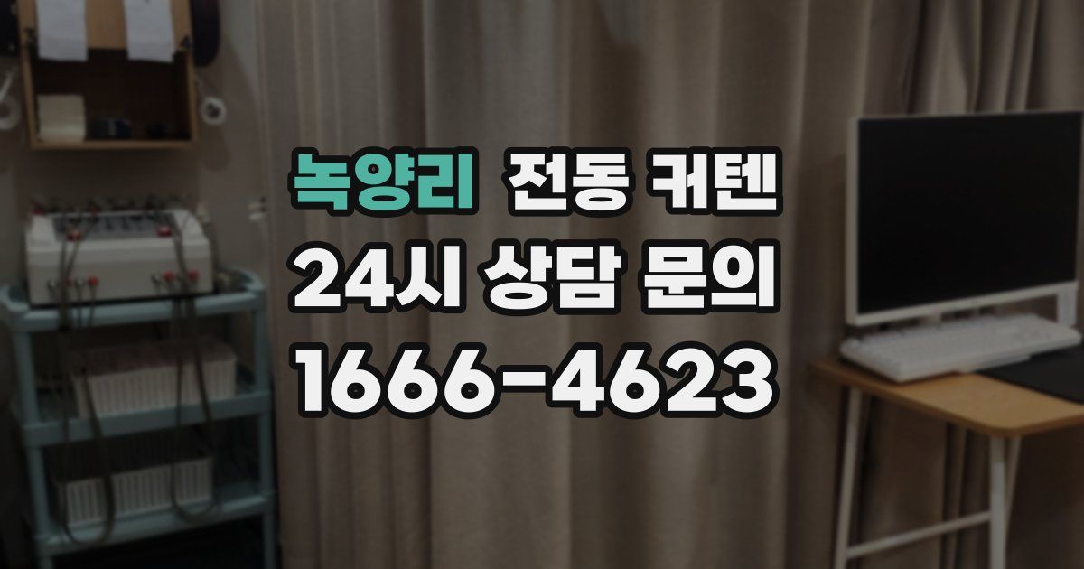 녹양리 전동 커텐