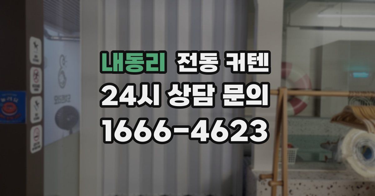 내동리 전동 커텐