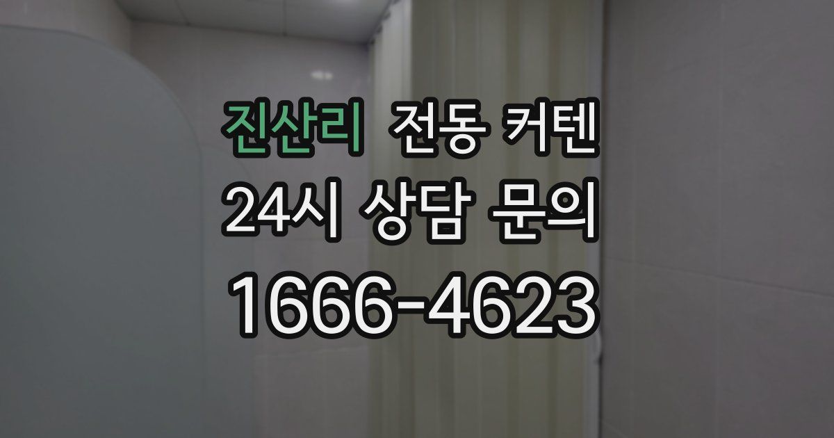 진산리 전동 커텐