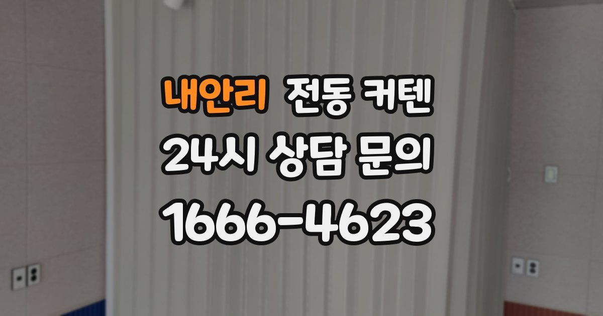 내안리 전동 커텐