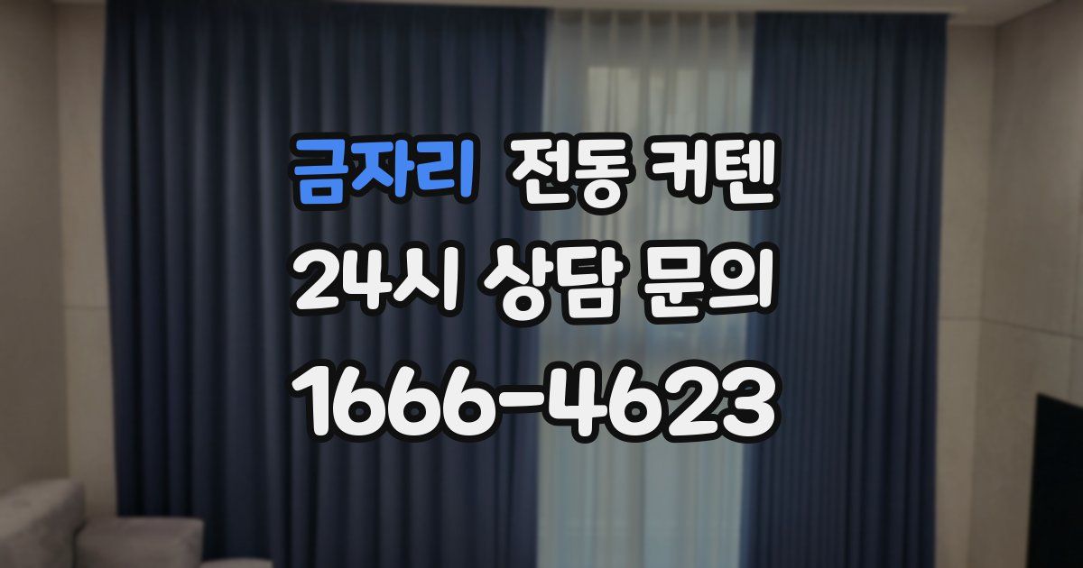 금자리 전동 커텐