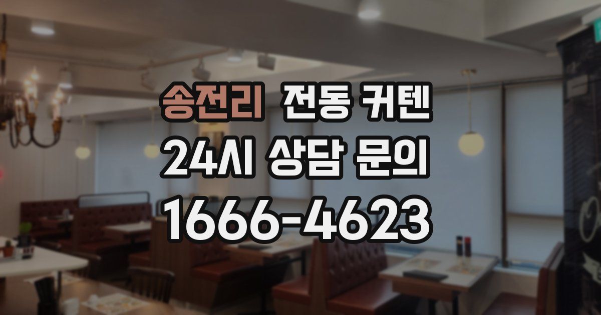 송전리 전동 커텐