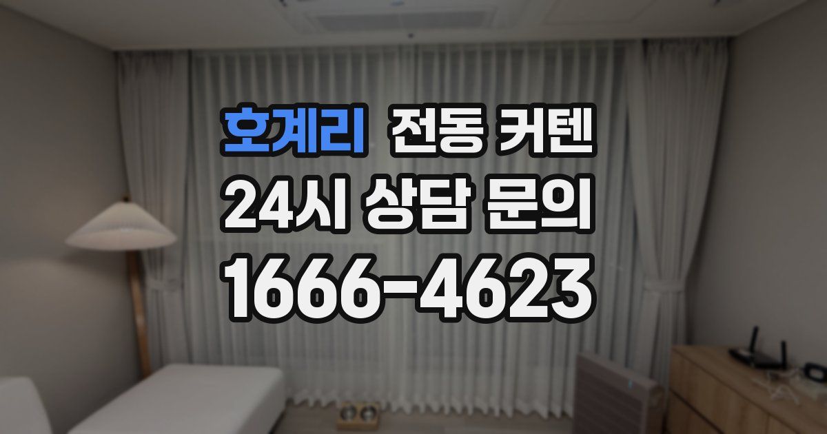 호계리 전동 커텐