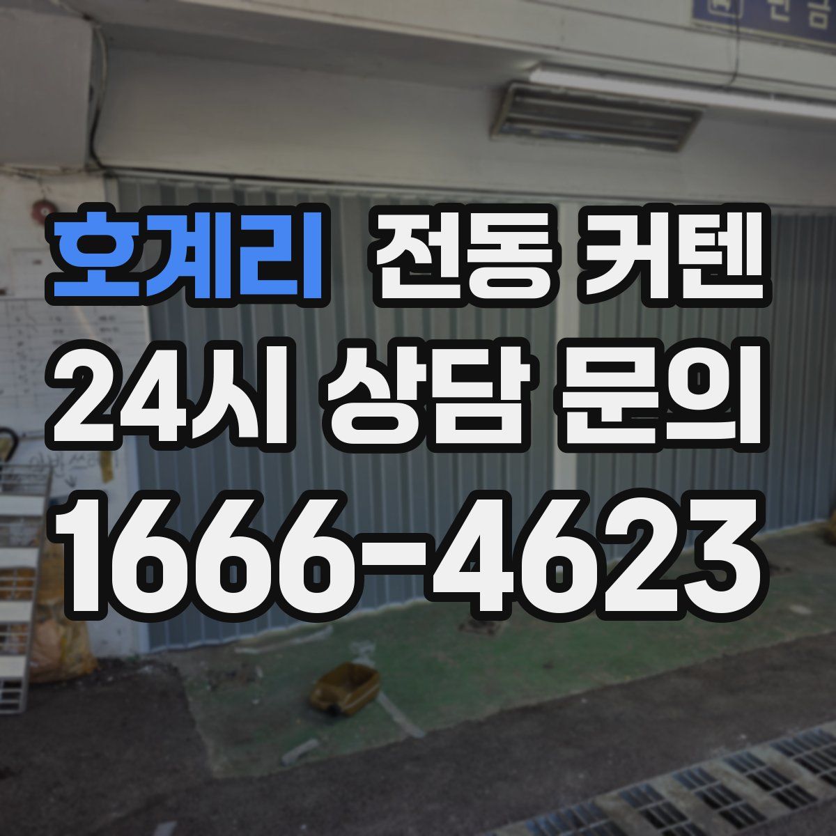 호계리 전동 커텐