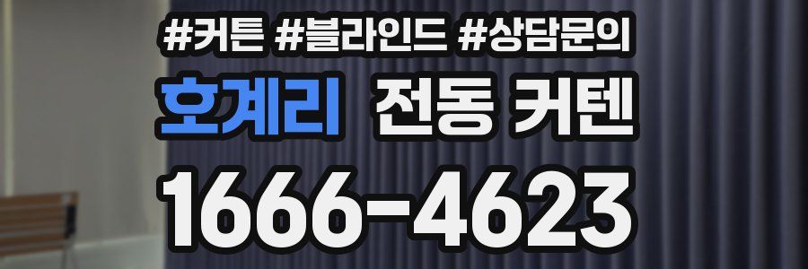 호계리 전동 커텐