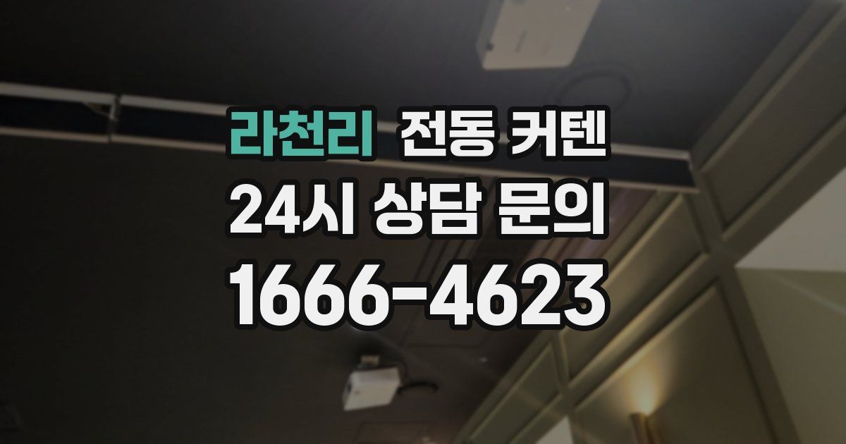 라천리 전동 커텐