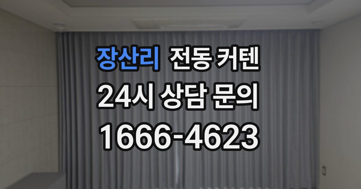 장산리 전동 커텐