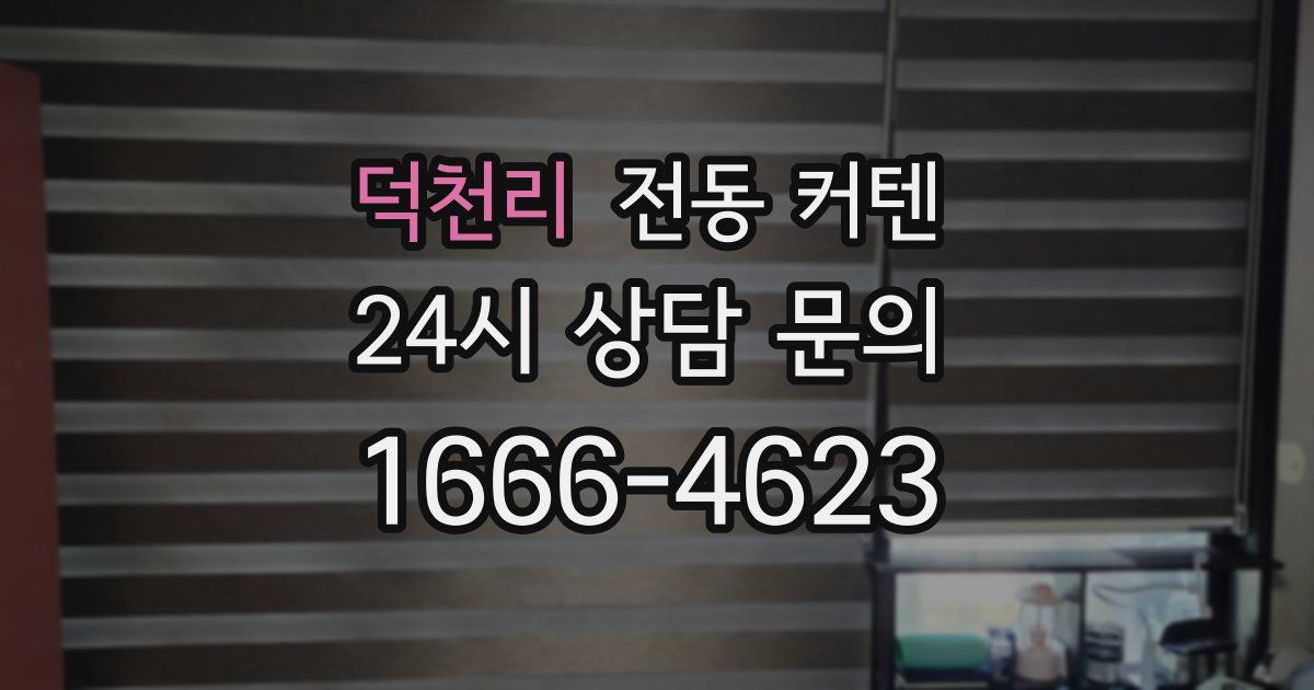 덕천리 전동 커텐