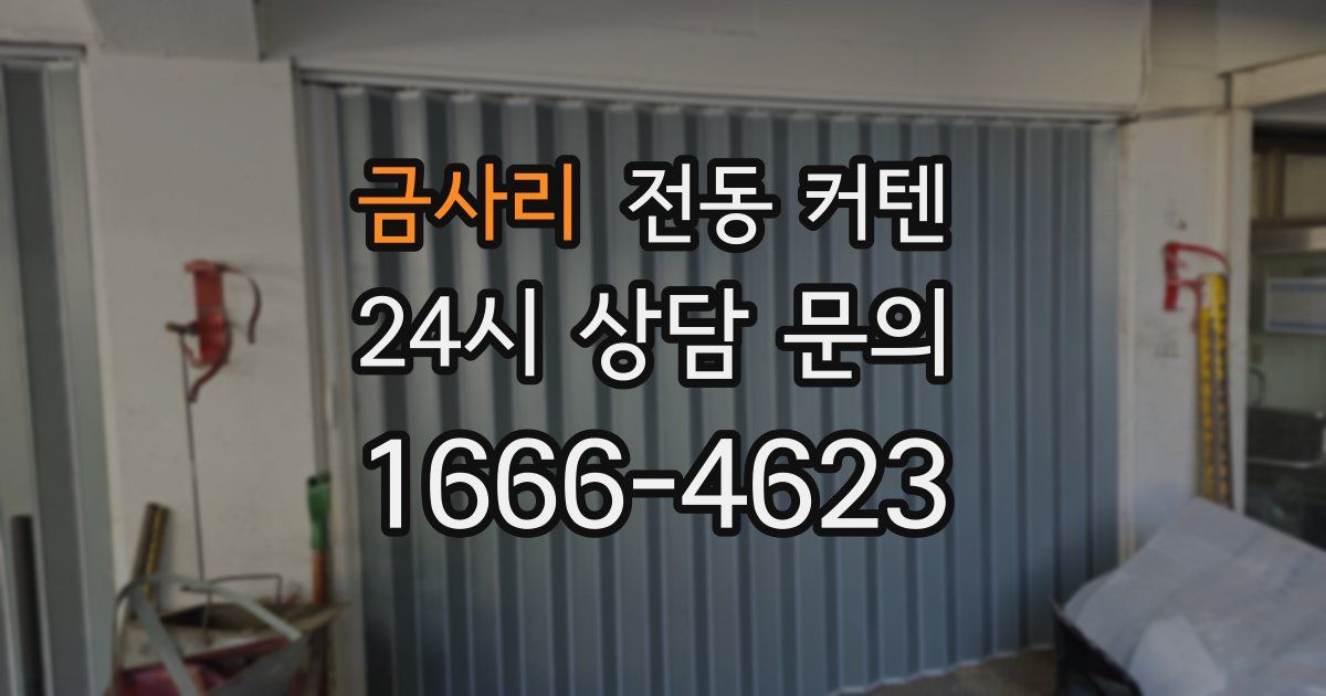 금사리 전동 커텐