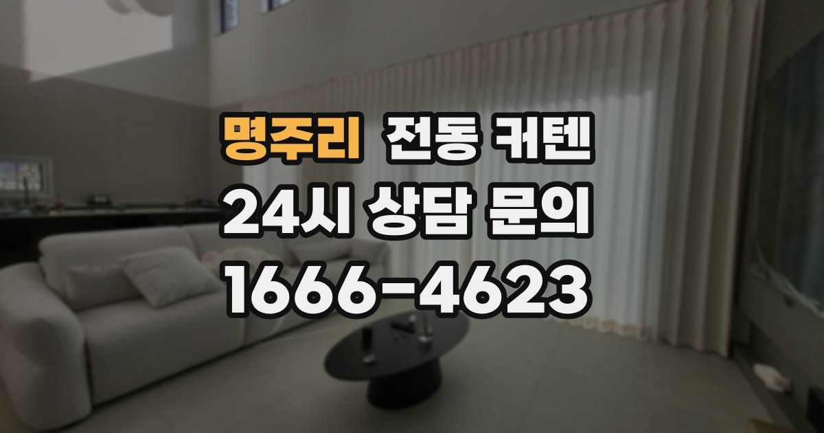 명주리 전동 커텐