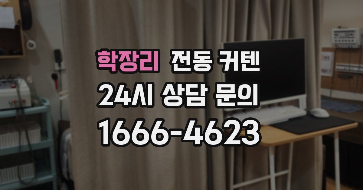 학장리 전동 커텐