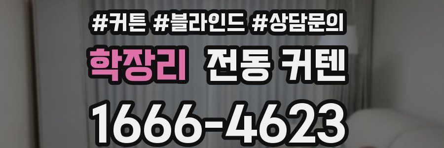 학장리 전동 커텐