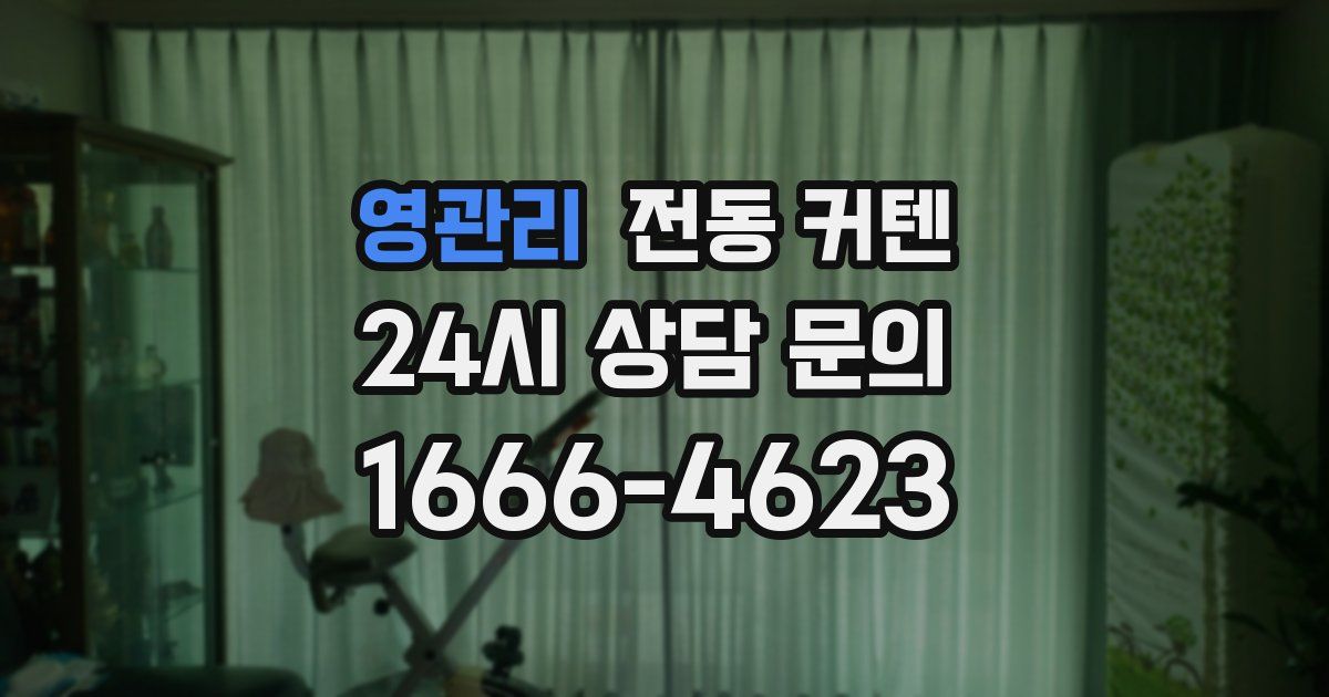 영관리 전동 커텐