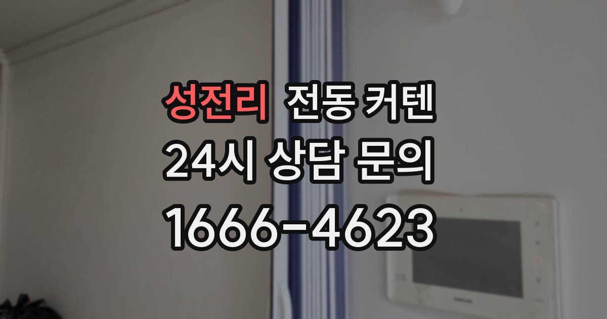 성전리 전동 커텐