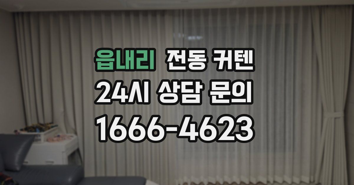 읍내리 전동 커텐